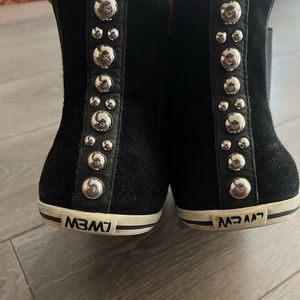 Marc Jacobs Suede Studded Accents Sock Sneakers